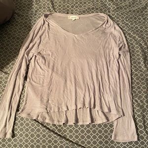 Long sleeve v neck shirt